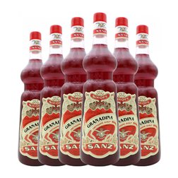 Sirope para Cóctel J. Borrajo Sanz 1 L Granadina (Caja de 6 unidades)