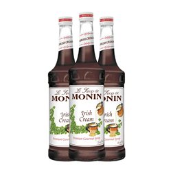 Sirope para Cóctel Monin 70 cl Irish Cream — Crema Irlandesa Sin Alcohol (Caja de 3 unidades)