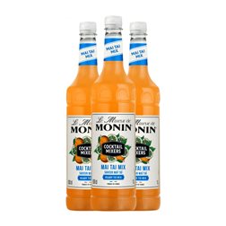 Sirope para Cóctel Monin Le Mixeur 1 L PET Mai Tai Sin Alcohol (Caja de 3 unidades)