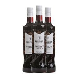 Sirope para Cóctel Oxefruit 70 cl Sin Gluten, Sin Lactosa, Vegano Dark Chocolate — Chocolate Negro (Caja de 3 unidades)