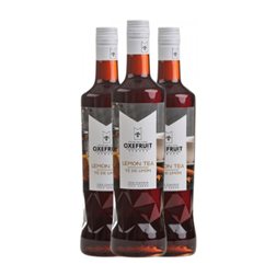 Sirope para Cóctel Oxefruit 70 cl Sin Gluten, Sin Lactosa, Vegano Lemon — Limón, Tea — Té (Caja de 3 unidades)
