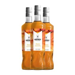 Sirope para Cóctel Oxefruit 70 cl Sin Gluten, Sin Lactosa, Vegano Peach — Melocotón (Caja de 3 unidades)