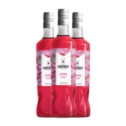 Sirope para Cóctel Oxefruit 70 cl Sin Gluten, Sin Lactosa, Vegano Roses — Rosas (Caja de 3 unidades)