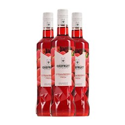 Sirope para Cóctel Oxefruit 70 cl Sin Gluten, Sin Lactosa, Vegano Strawberry — Fresa (Caja de 3 unidades)