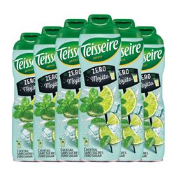Sirope para Cóctel Teisseire Zero Sin Azúcar 60 cl Mojito (Caja de 6 unidades)