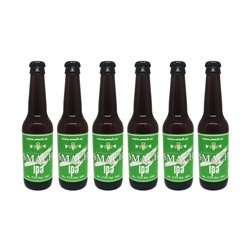 SMACH Cerveza Artesana IPA Pale Ale – 7,1% Vol, 33 cl – Amargor Intenso con Notas Afrutadas