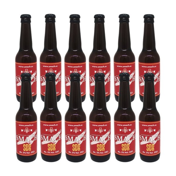 SMACH Cerveza Artesana SDR Pale Ale – 5% Vol, 33 cl – Rubia Refrescante, Natural y Sin Filtrar-detalle