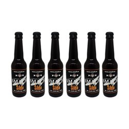 SMACH Cerveza Artesana SILDA Amber Ale – 5,5% Vol, 33 cl – Tostada con Malta, Cacao y Café