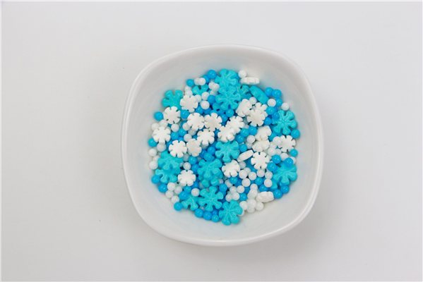 SNOWFLAKES CHRISTMAS SPRINKLES 450g.-lateral