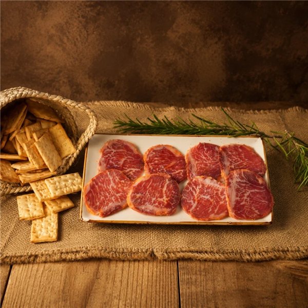 Sobre de lomo 100% ibérico bellota 100g-trasera