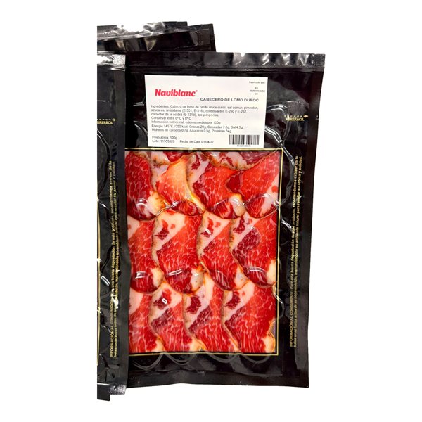 Sobres de Cabecero de Lomo Duroc 100gr Naviblanc-izquierda