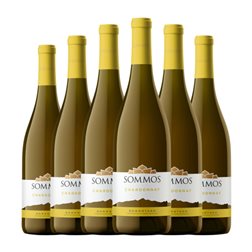 Sommos Chardonnay Somontano 75 cl Vino Blanco (Caja de 6 unidades)