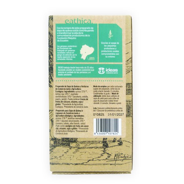 Soupe de quinoa eathica et légumes BIO 300 g-detalle