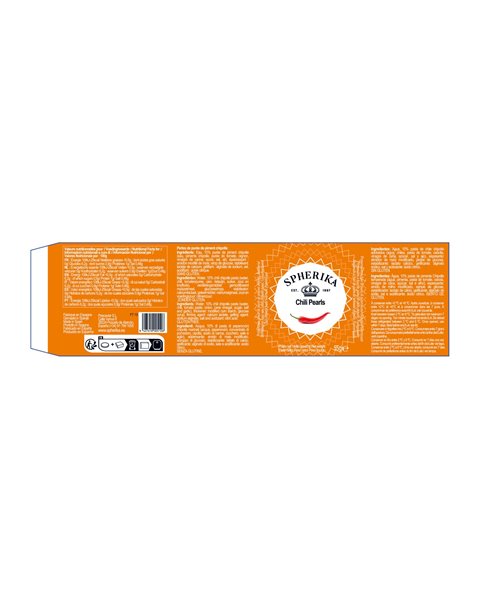 SPHERIKA, esferas de chile chipotle 55g 55g-izquierda