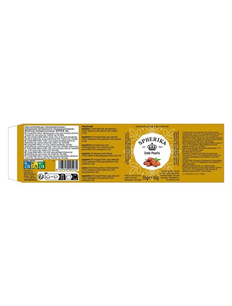 SPHERIKA, date spheres 50g (drained weight)-trasera