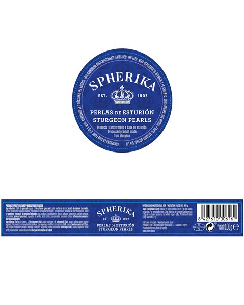 SPHERIKA, sphères d'esturgeon 100g 100g 100g-izquierda