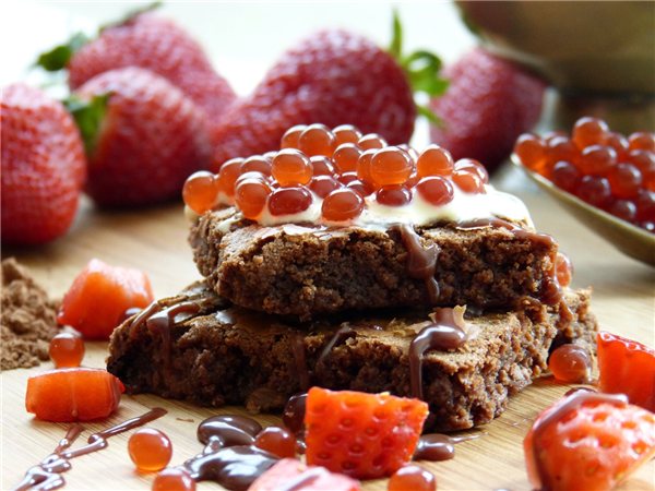 SPHERIKA, esferas de fresa 50g (peso escurrido)-lateral