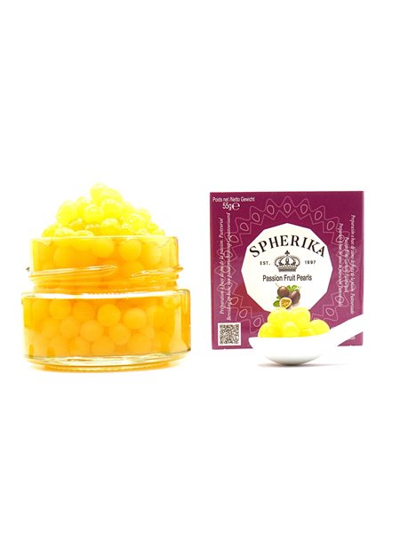 SPHERIKA, esferas de fruta de la pasión 50g (peso escurrido)-detalle