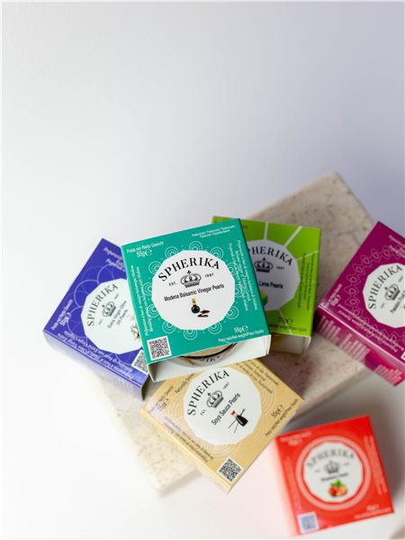 SPHERIKA, lime and lemon spheres 55g 55g 55g-trasera