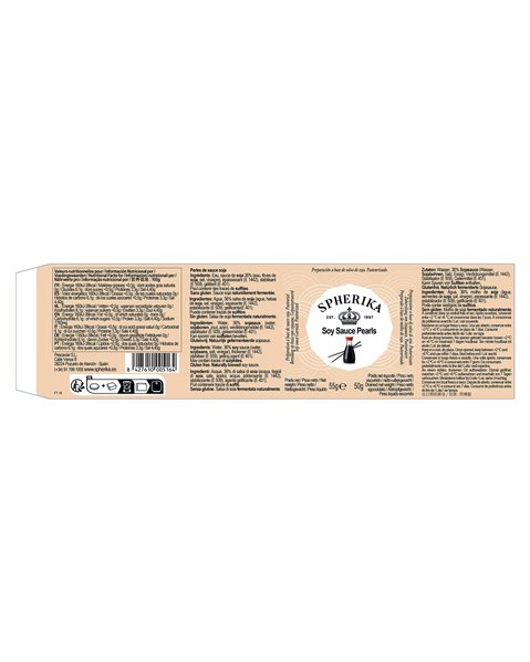 SPHERIKA, sphères de sauce soja 55g 55g-trasera
