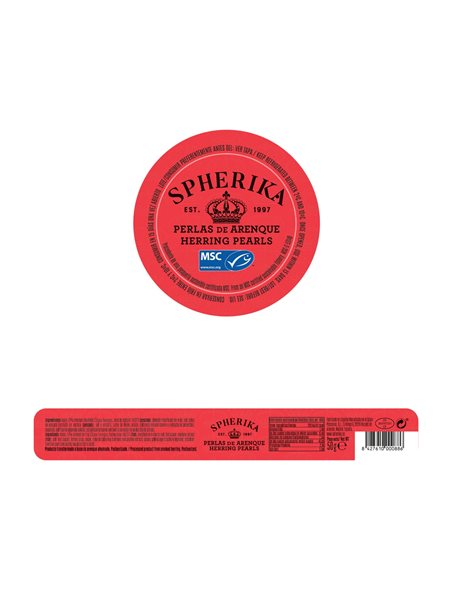 SPHERIKA, sphères de hareng fumé rouge 50g 50g-trasera