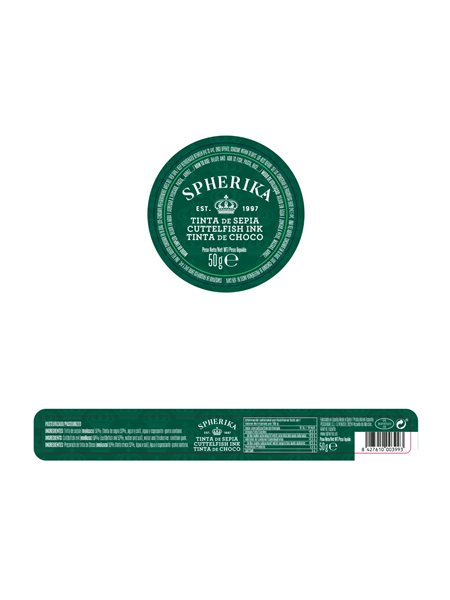SPHERIKA, encre de seiche 50g 50g-trasera