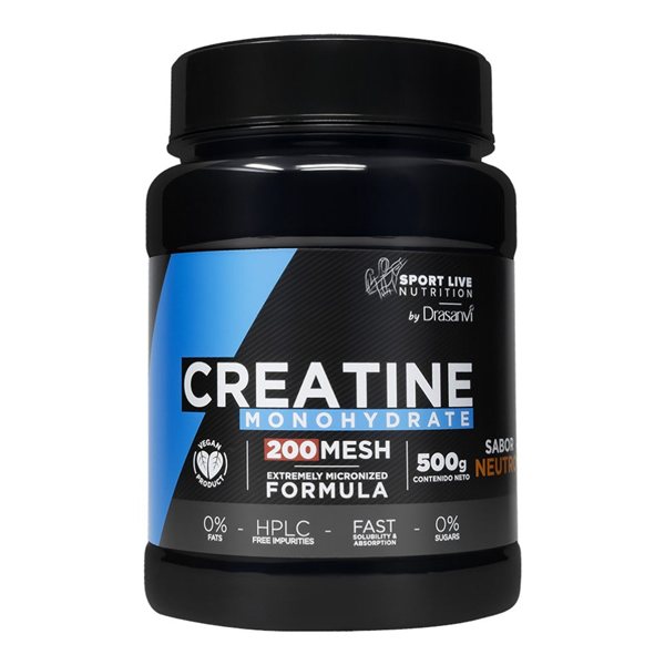 Sport Live 100% Creatine Monohydrate 200 MESH 500 Gr-detalle