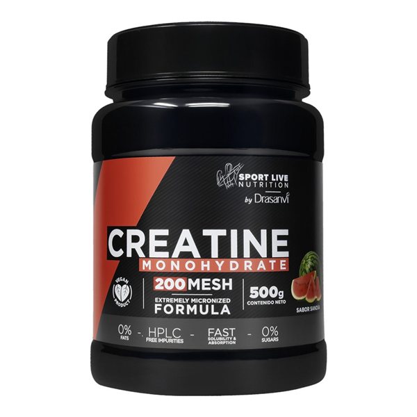 Sport Live 100% Creatine Monohydrate 200 MESH 500 Gr-trasera