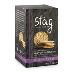 BISCUITS À L'EAU MULTI GRAINES STAG 150 GR