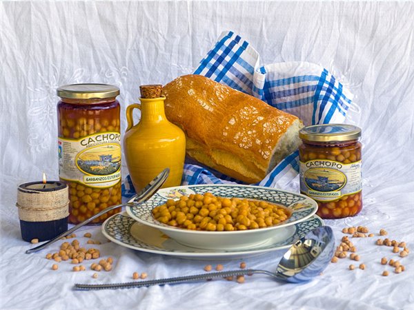Stewed Chickpeas, Bottle 400g-lateral