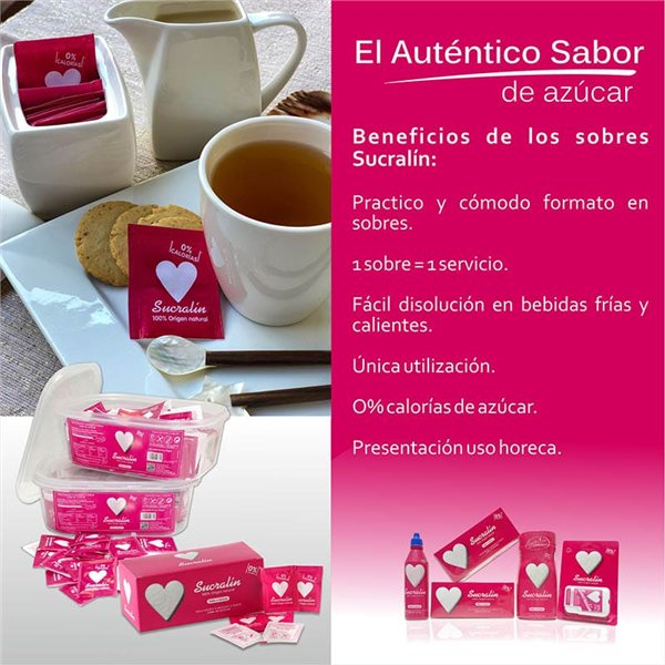 Sucralín 50 Sachets Bulk Format-izquierda