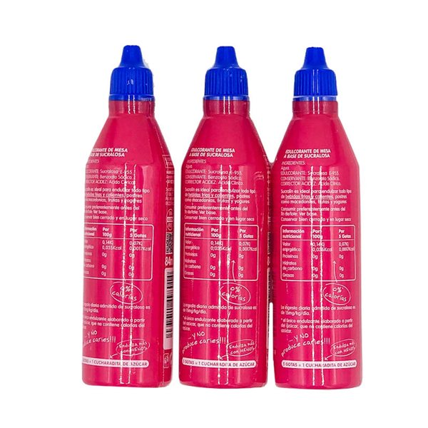 Sucralín Liquid Pack 3 Units Bulk Format-izquierda