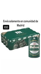 SUPER OFFRE 10 caisses de Mahou classique (Expéditions uniquement dans la Communauté de Madrid).