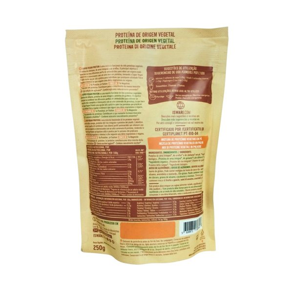 Super Vegan Protein Bio 250g Iswari-detalle