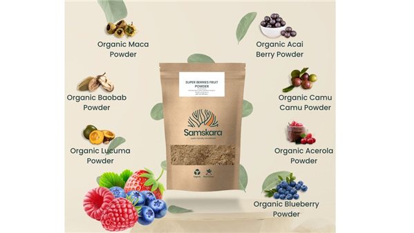 Organic Red Superfruits Powder - 100g-detalle