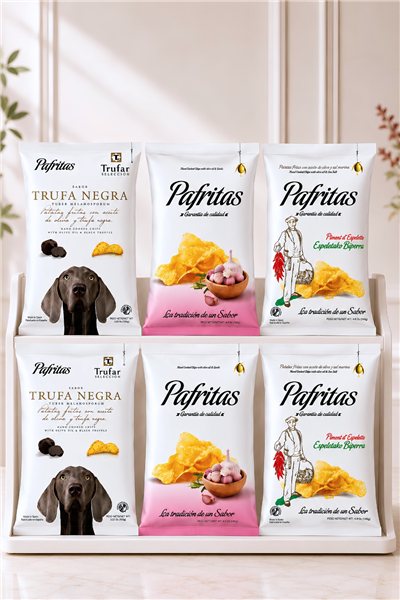 Surtido de Bolsas Patatas Fritas Artesanales Pafritas-trasera