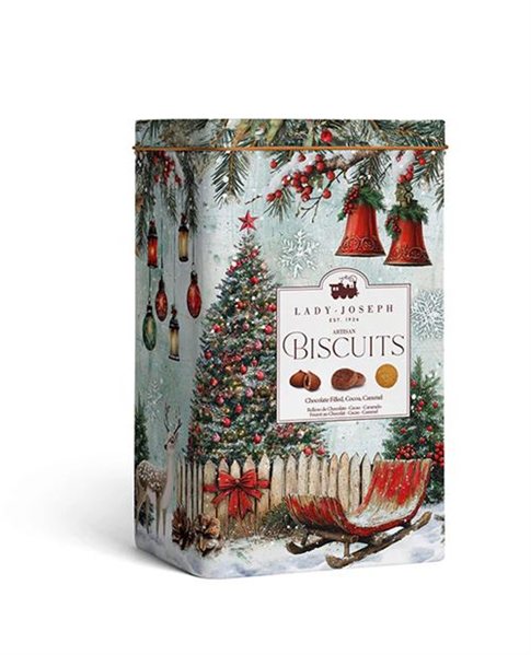 Surtido de galletas en caja metálica Navidad, Lady Joseph-lateral