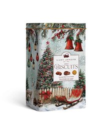 Assortiment de biscuits dans une boîte métallique de Noël, Lady Joseph