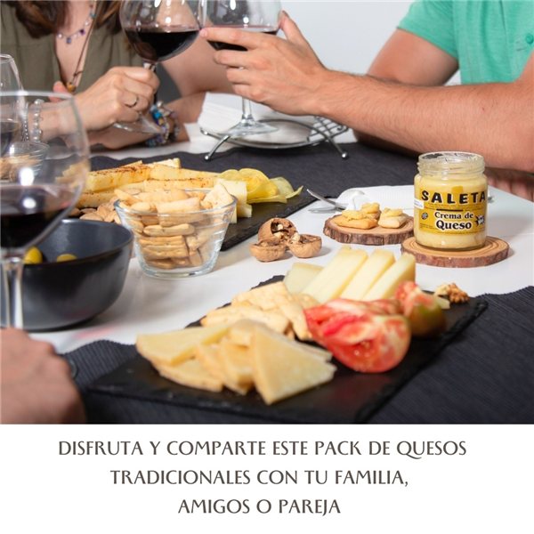 Surtido de quesos para regalar "Pack Premium 1Kg" | Cesta Quesos Gourmet Regalo-lateral
