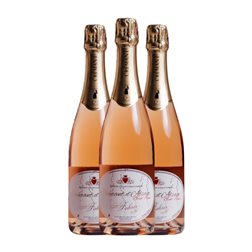 Sylvie Fahrer Pinot Negro Brut Crémant d'Alsace Rosé — Rosado 75 cl Espumoso Rosado (Caja de 3 unidades)