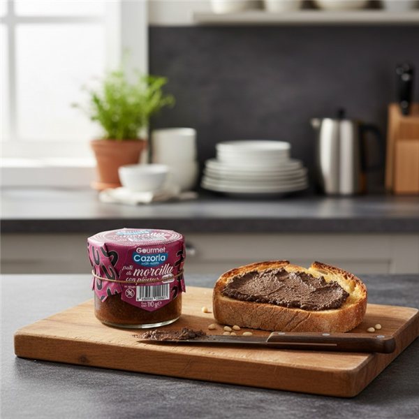 T Paté de morcilla con piñones-detalle