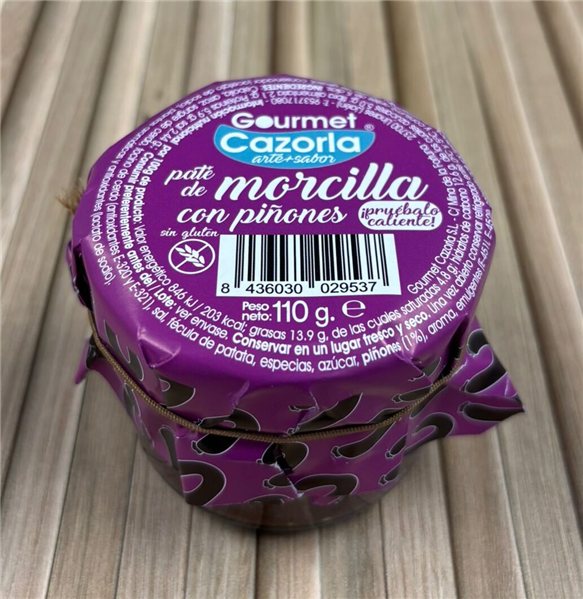 T Paté de morcilla con piñones-trasera