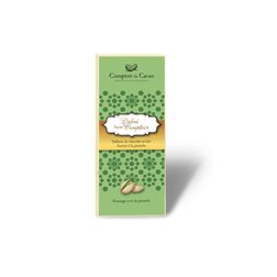 Tablette chocolat lait et pistache façon Dubaï 100gr Comptoir du Cacao