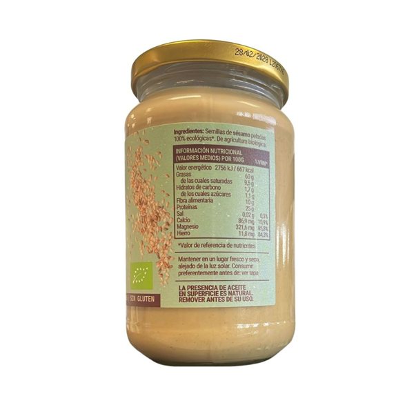 Tahin blanco Bio 350g Biocop-lateral
