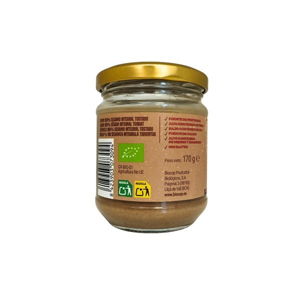 Tahin integral Bio 170g Biocop-detalle
