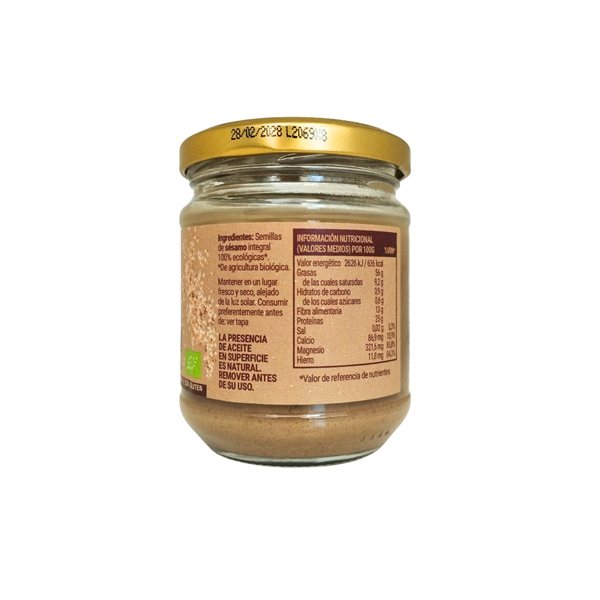 Tahin integral Bio 170g Biocop-lateral