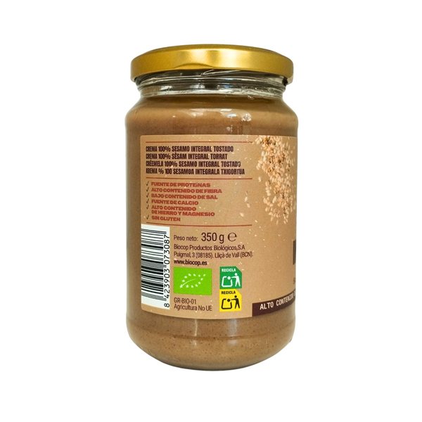 Tahin complet bio 350g Biocop-lateral