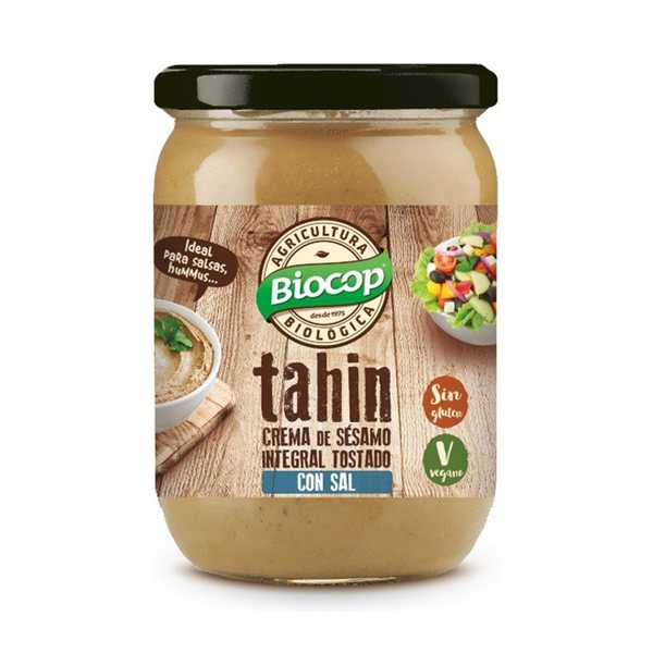 Tahin complet grillé avec sel Bio 500g Biocop-trasera