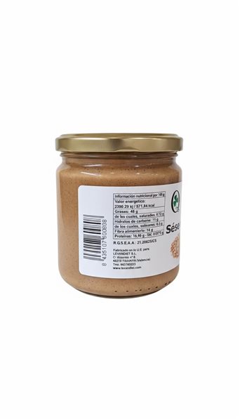 TAHINI BIOLOGIQUE GRILLÉ 325G-trasera