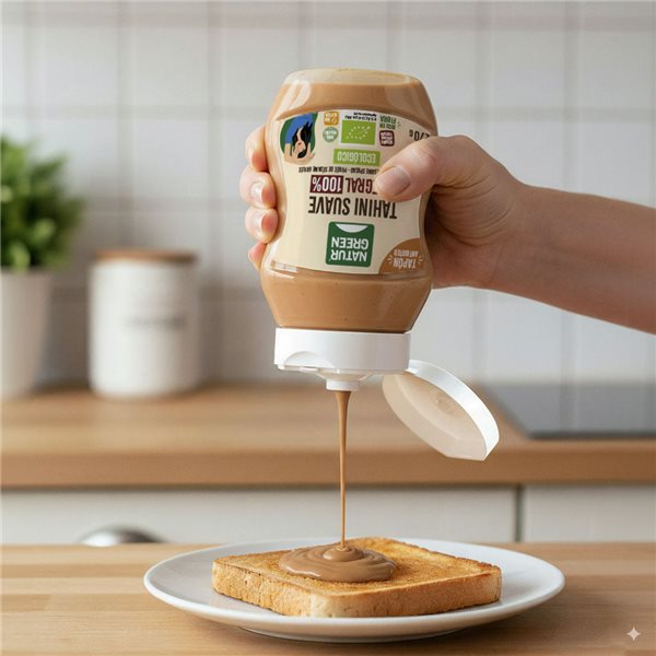 Whole Smooth Drip-Free Organic Tahini 270g NaturGreen-izquierda